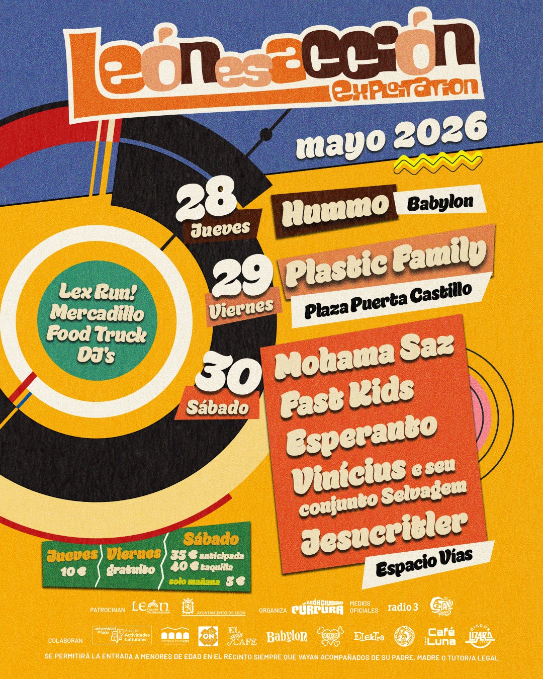 Cartel oficial L'exploitation — León es Acción, Mayo 2026